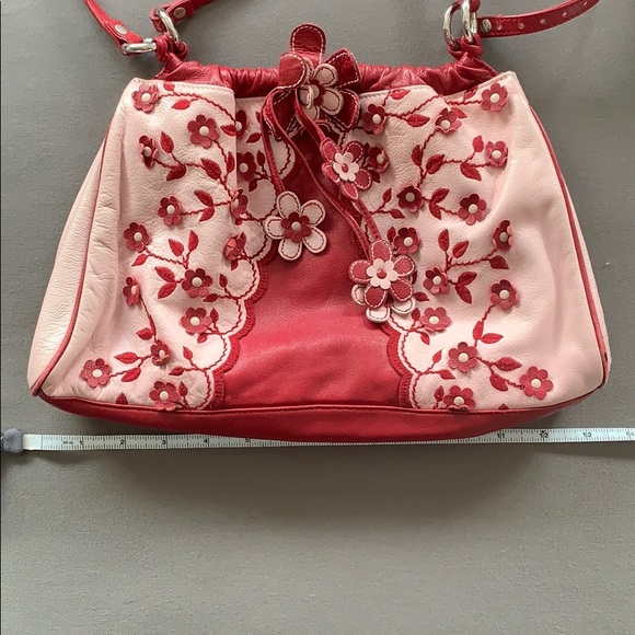 Isabella Fiore Red and Pink Floral Bag - Picture 11 of 11